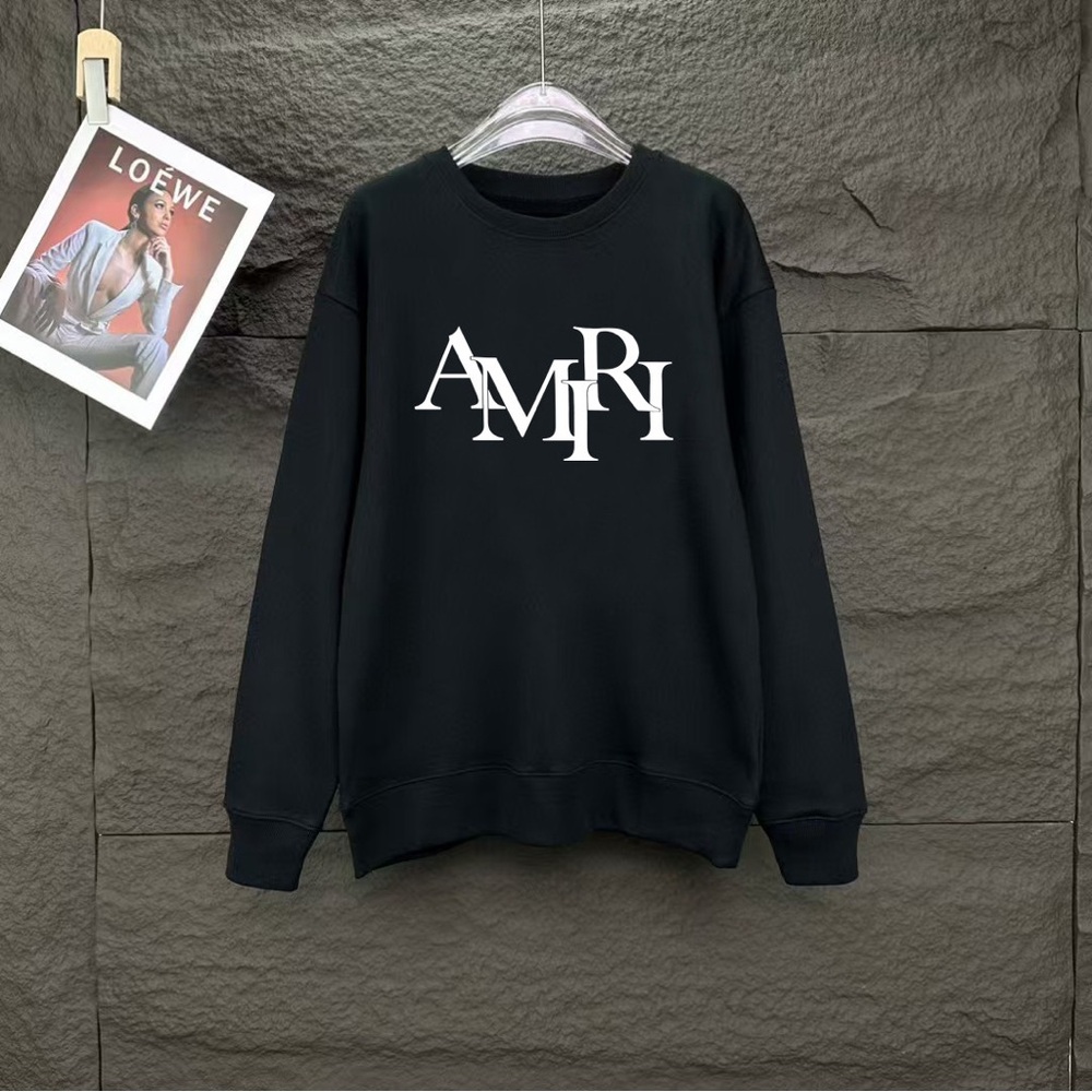 AMIRI Black Crewneck Sweater